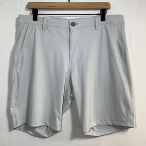 Infinity Linear Flex Mens 34 Performance Shorts Gray Moisture Wicking Golf NEW